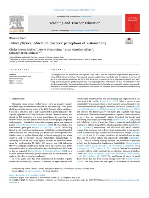 (PDF) Developing Future Physical Education Teachers' .